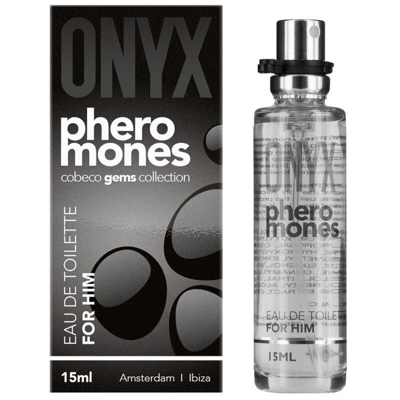 Eau de Toilette Onyx Pheromones pour Lui - Charme Irrésistible 15ml