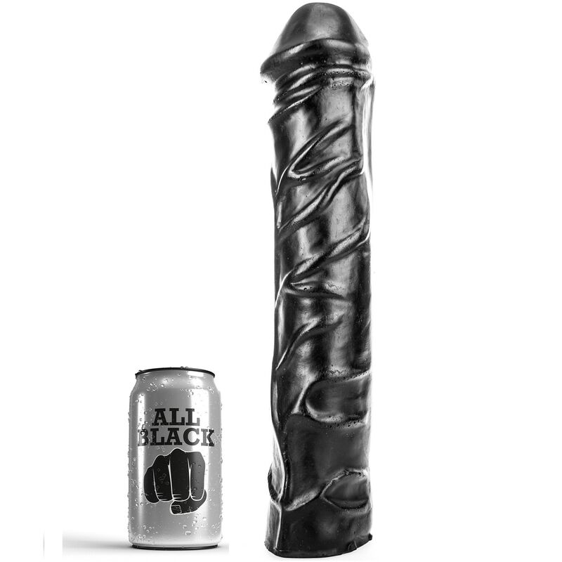 Gode Géant All Black 32 cm : Fisting Doux pour Fantasmes Audacieux
