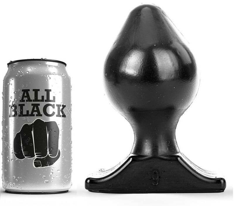 Buttplug All Black 16,5 cm - Souplesse et Élégance pour votre Plaisir