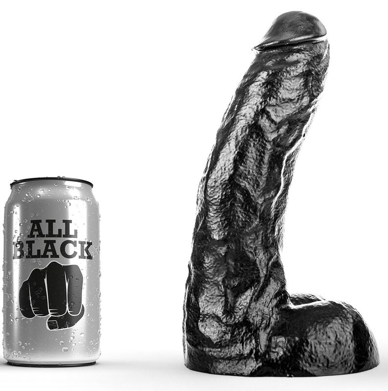 Gode All Black 25,5 cm : Plaisir Intense et Hypoallergénique