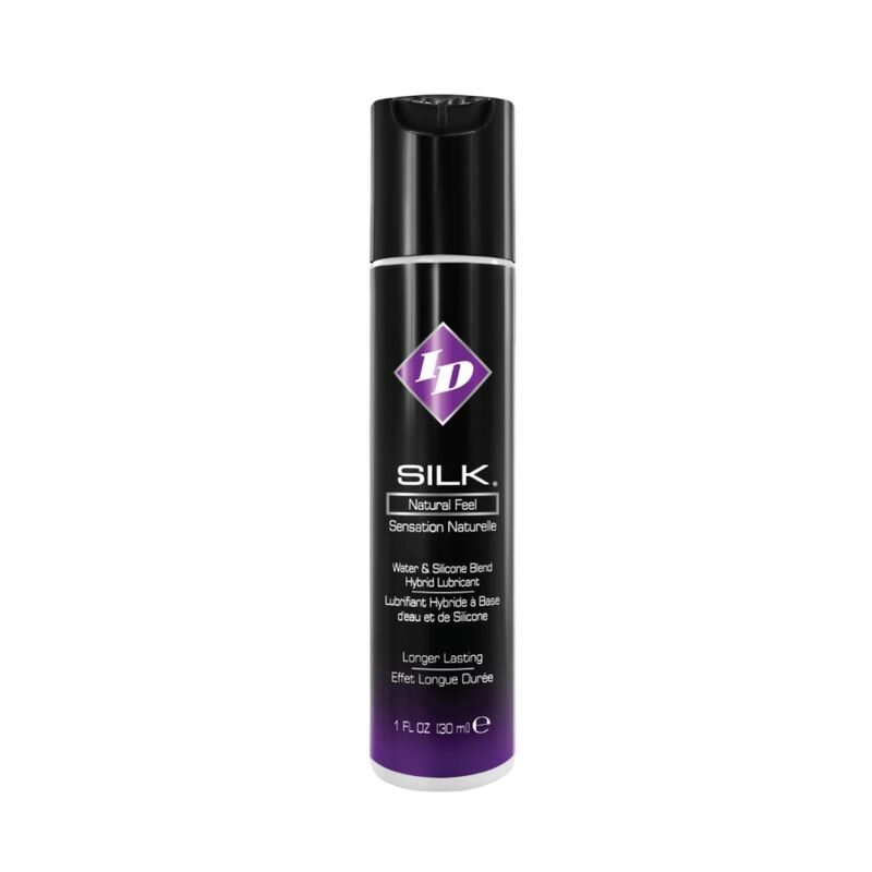 ID Silk - Lubrifiant Hybride Silicone/Eau 30 ml pour des Moments Sensuels
