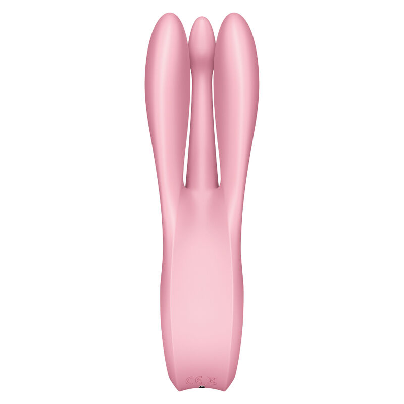 SATISFYER - VIBRATEUR THREESOME 1 ROSE