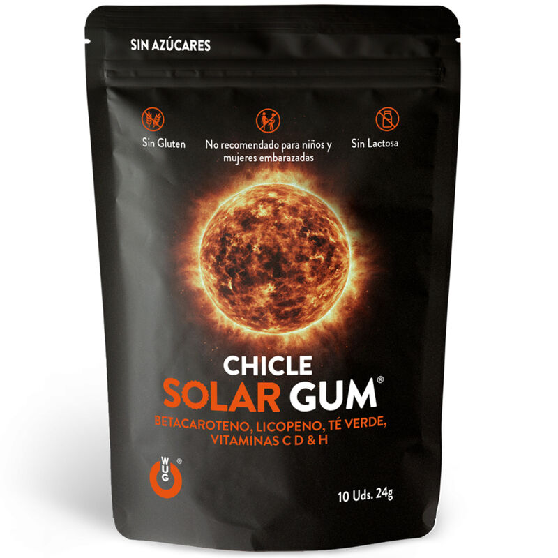 WUG GUM - Chewing-gum Solaire pour un Bronzage Éclatant - 10 Unités
