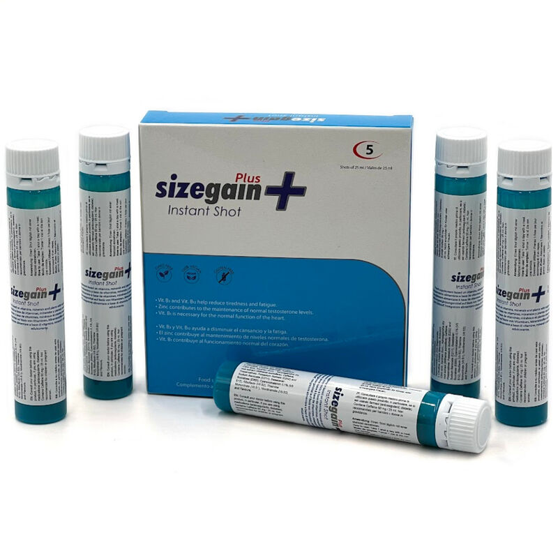 SizeGain Plus Instant Shot : Énergiseur Masculin pour Libido et Virilité