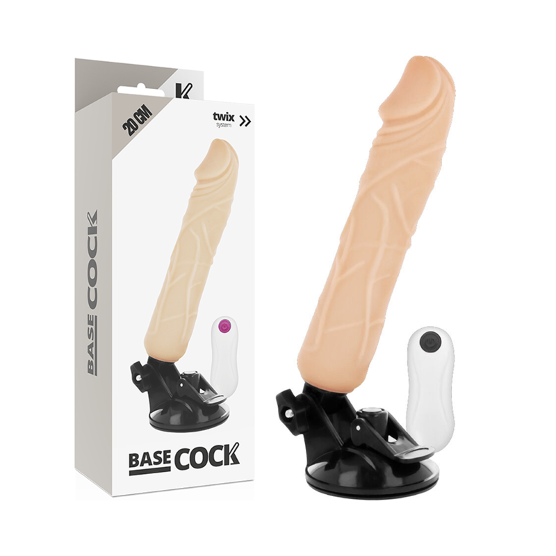 Vibromasseur réaliste télécommandé BASECOCK 20 cm pour des sensations intenses
