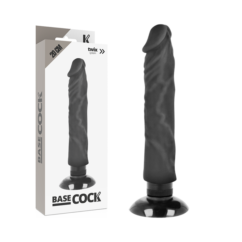 Vibromasseur Réaliste BASECOCK 20 cm - Sensations Intenses et Flexibilité