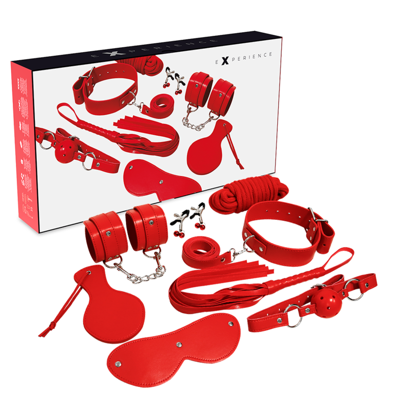 Kit Fetiche BDSM Rouge - Plongez dans une Expérience Sensuelle et Sûre