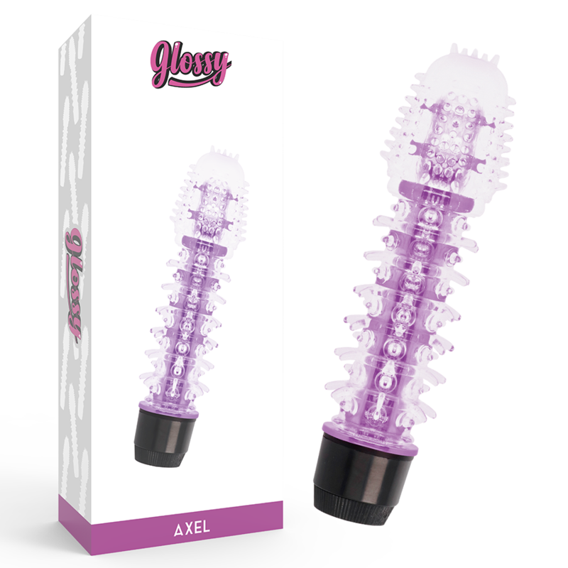 Vibromasseur Lilas Glossy Axel : Plaisir Ergonomique et Brillant