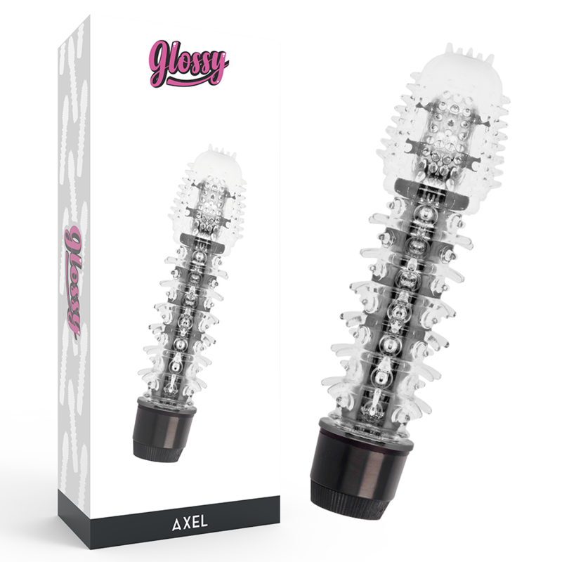 Vibromasseur Axel Noir Brillant - Plaisir Intense et Ergonomique