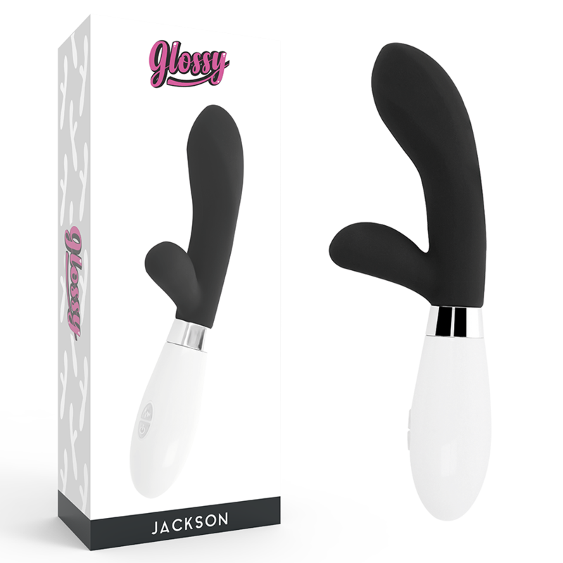Masseur Lapin Noir Jackson - 10 Fonctions Sensuelles en Silicone