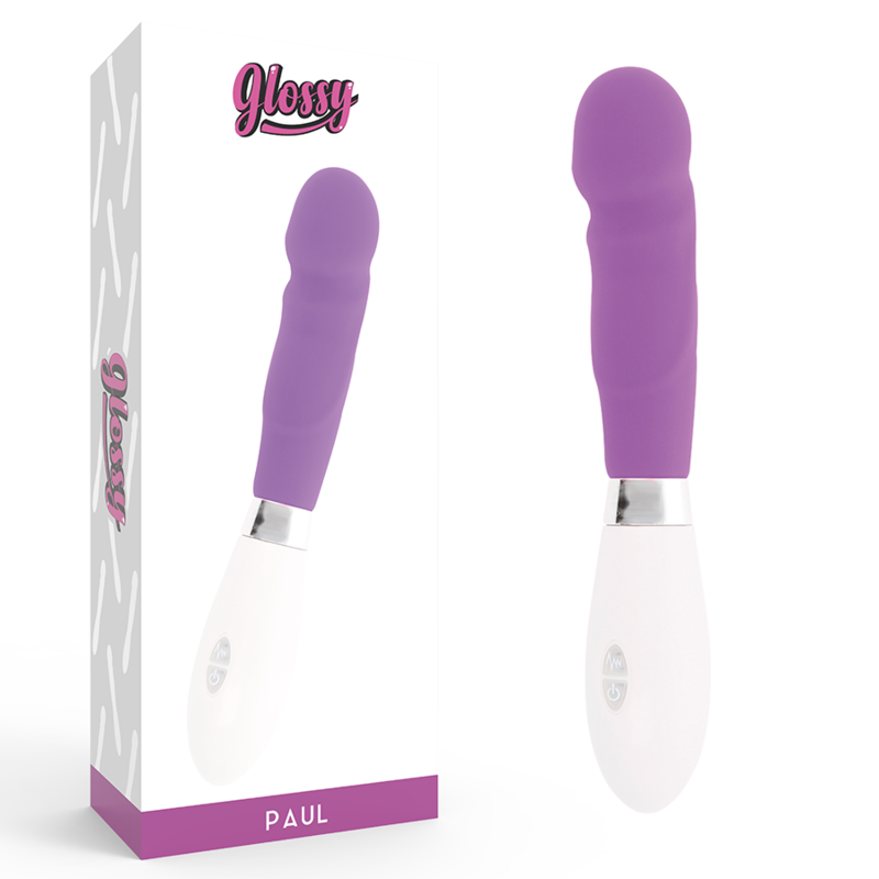 Vibromasseur Glossy Paul Violet : Plaisir Réaliste et Multifonctions