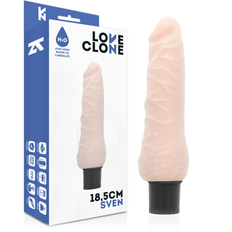 Vibromasseur Autolubrifiant Loveclone Sven - Sensation Réaliste et Pratique
