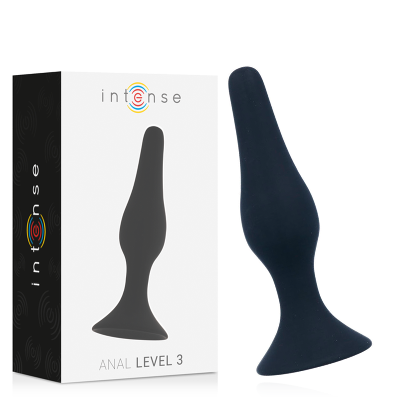 Intensifiez vos Sensations avec le Jouet Anal Niveau 3 en Silicone Noir 12,5 cm
