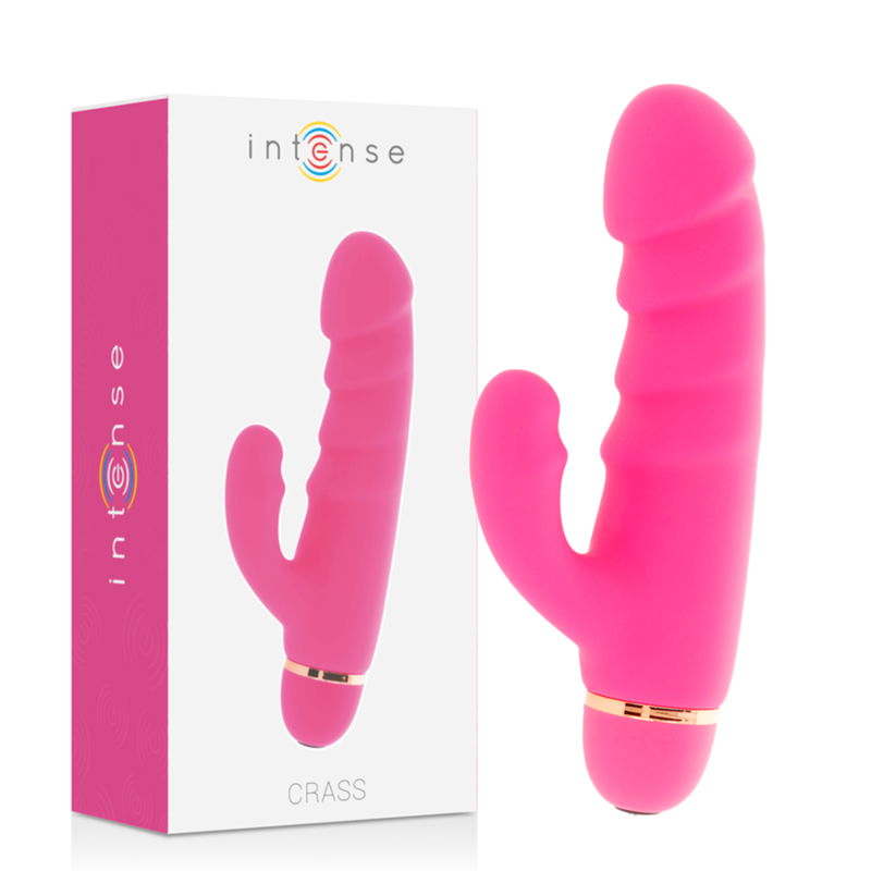 Vibromasseur Intense Crass en Silicone Rose - 20 Vitesse pour Plaisir Discret