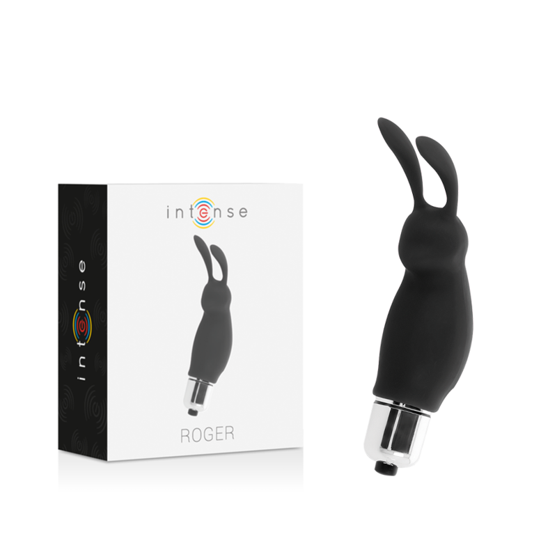 Lapin Roger Noir Intense - Stimulation Érogène Puissante et Ergonomique