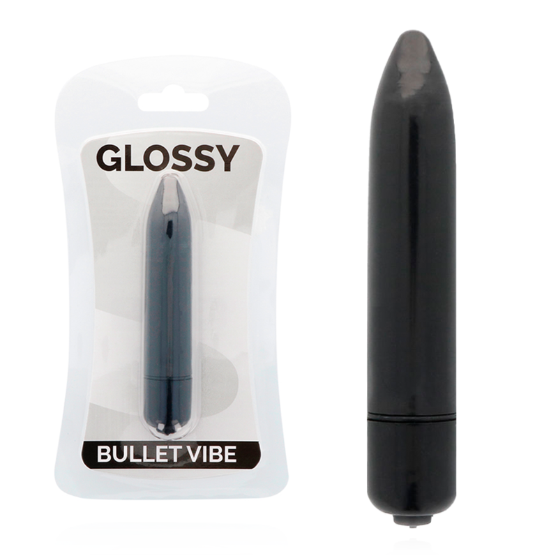 Vibromasseur Glossy Thin Noir - Élégance Discrète et Performances Sensibles