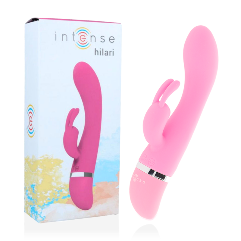 Hilari - Vibromasseur Lapin de Luxe en Silicone Rose pour Plaisir Intense
