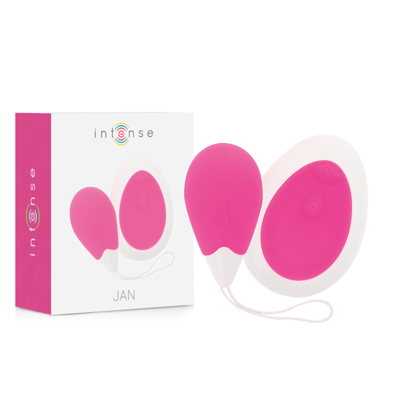 Vibromasseur Intense Jan Egg Rose avec Télécommande pour Plaisir Discret