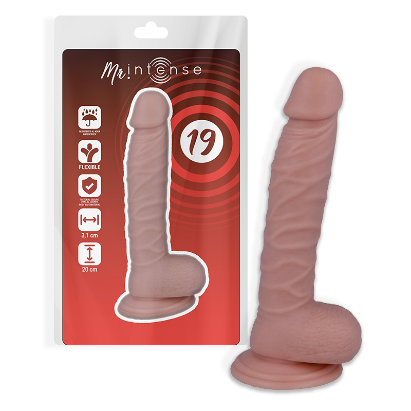 Gode Réaliste Mr. Intense 20 cm - Sensation Douceur et Ventouse Puissante