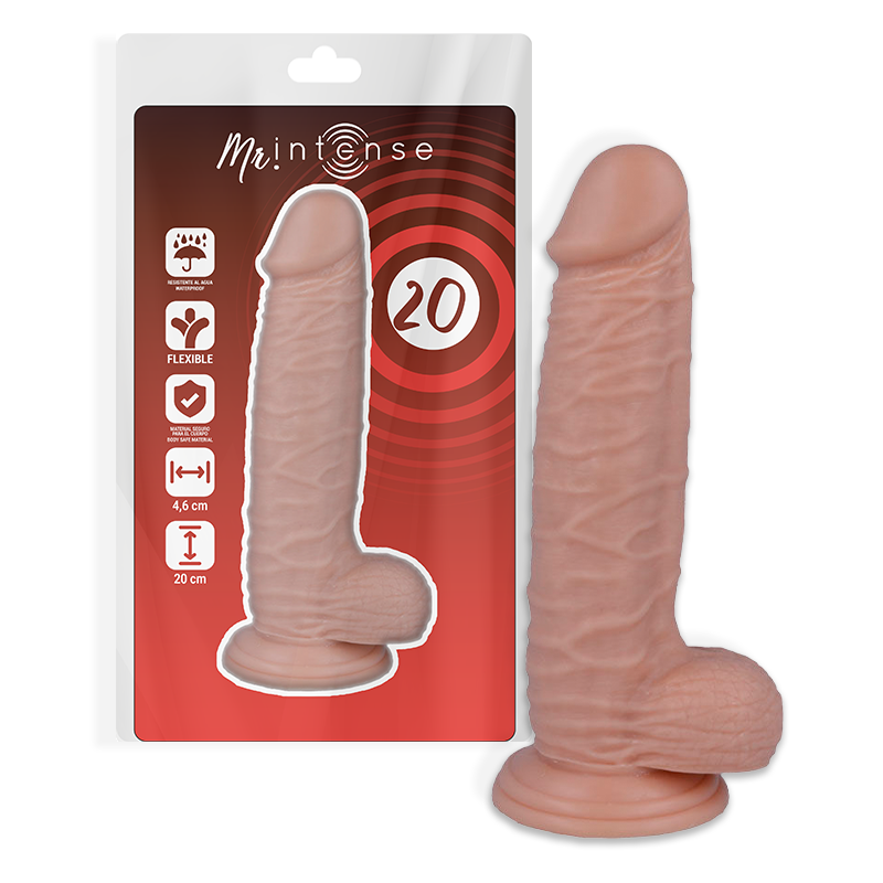 Gode Réaliste Mr. Intense 20 cm - Sensation Douce et Ventouse Pratique