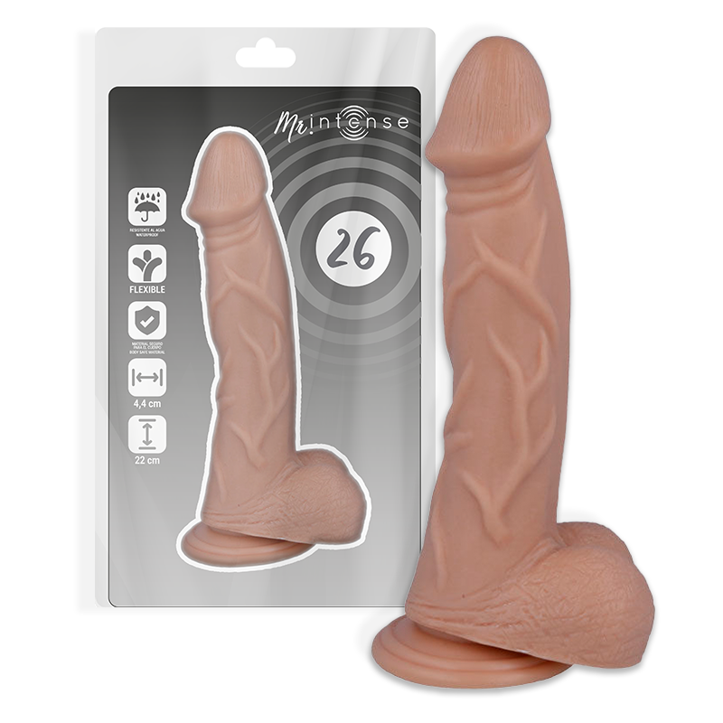 Gode Réaliste Mr. Intense 22 cm - Toucher Soyeux et Ventouse Puissante