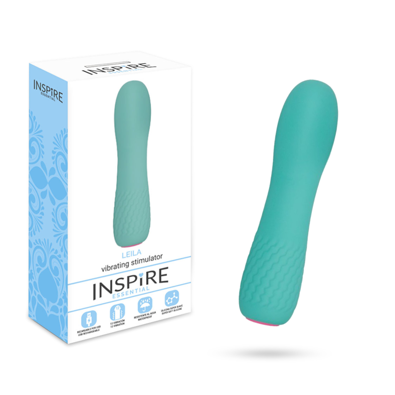 Vibromasseur Leila Turquoise : Plaisir Ergonomique et Rechargeable