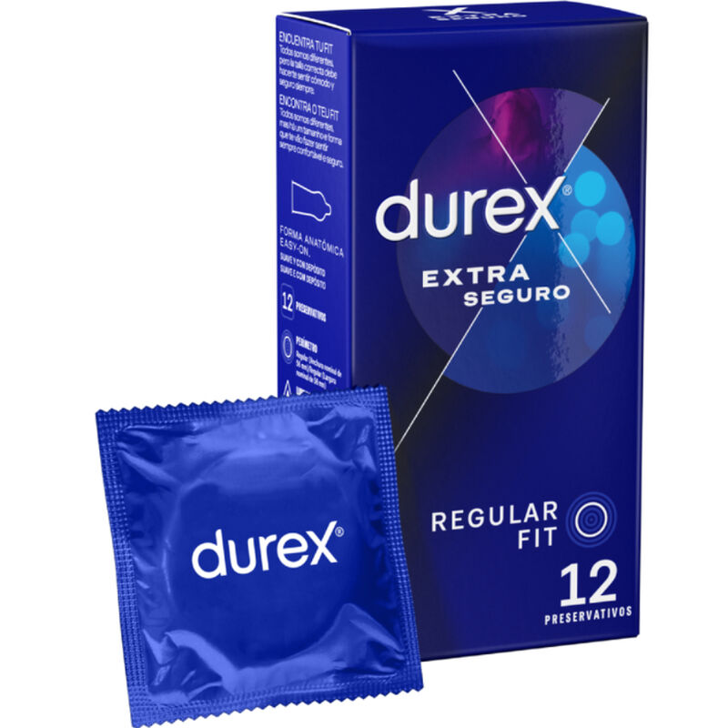 Durex Extra Safe - Préservatifs Confortables et Fiables en 12 Unités