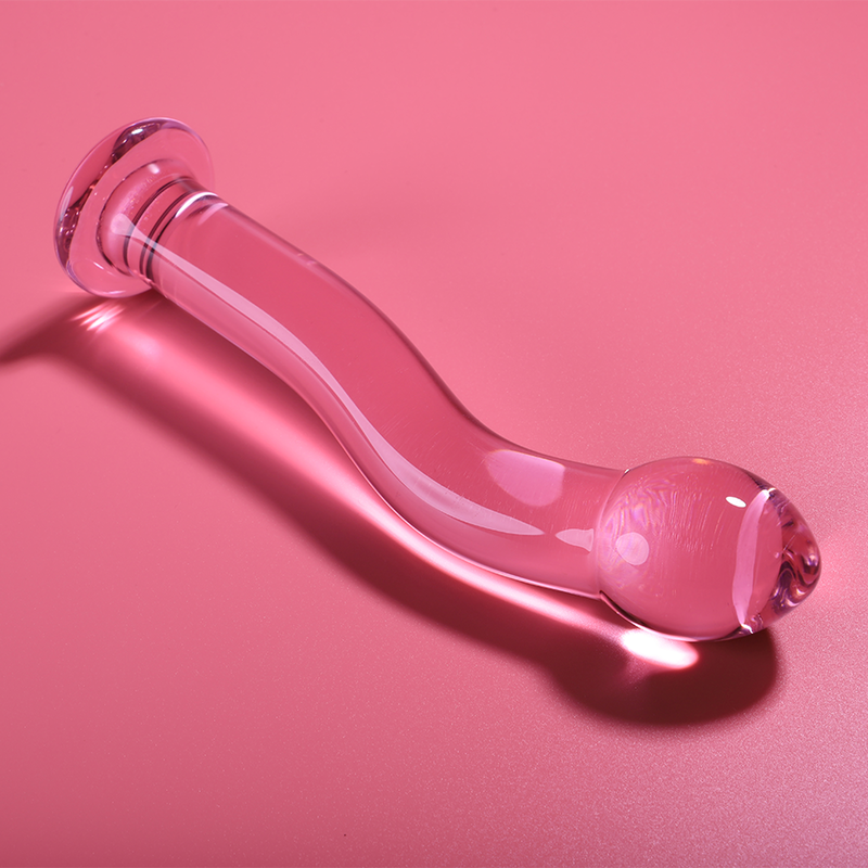 NEBULA SERIES BY IBIZA - MODÈLE 18 GODE EN VERRE BOROSILICATE ROSE 18.5 CM -O- 3.5 CM