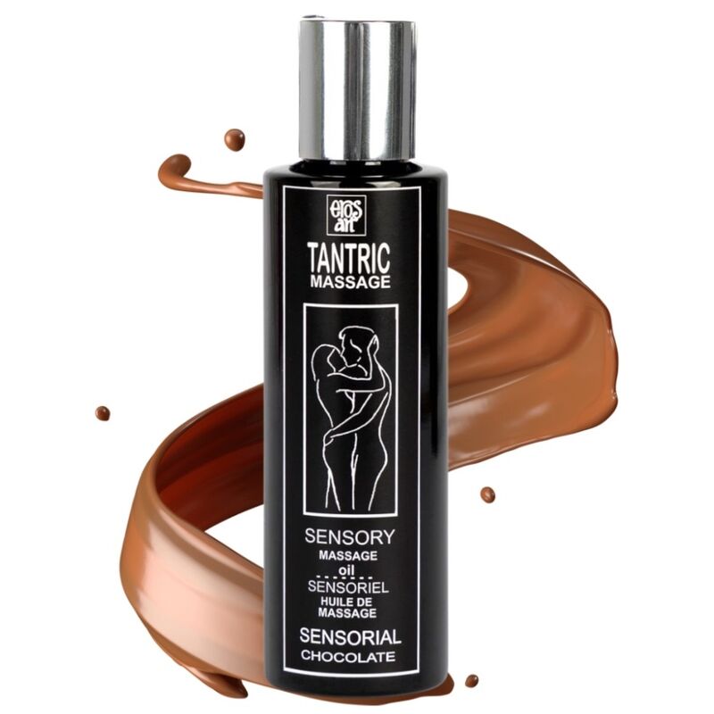 Huile de Massage Tantrique Naturelle au Chocolat – Sensations Intenses 100ml