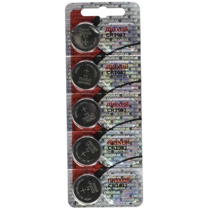 Maxell CR2032 - Pile Lithium 3V pour Montres et Appareils Électroniques (5 unités)