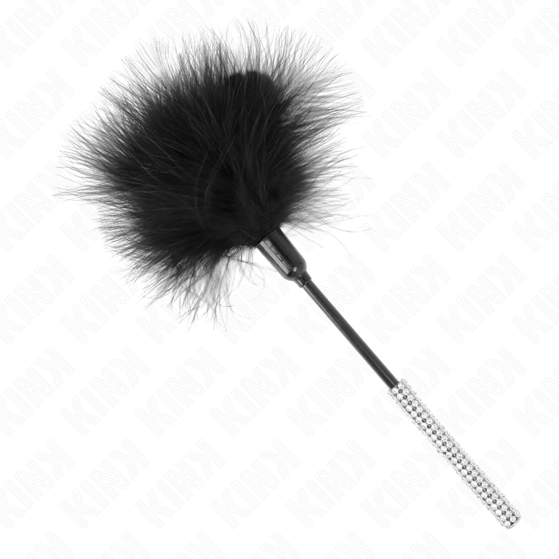 Plumes Chacouilles Élégantes KINK avec Manche Strass pour Plaisir Sensuel