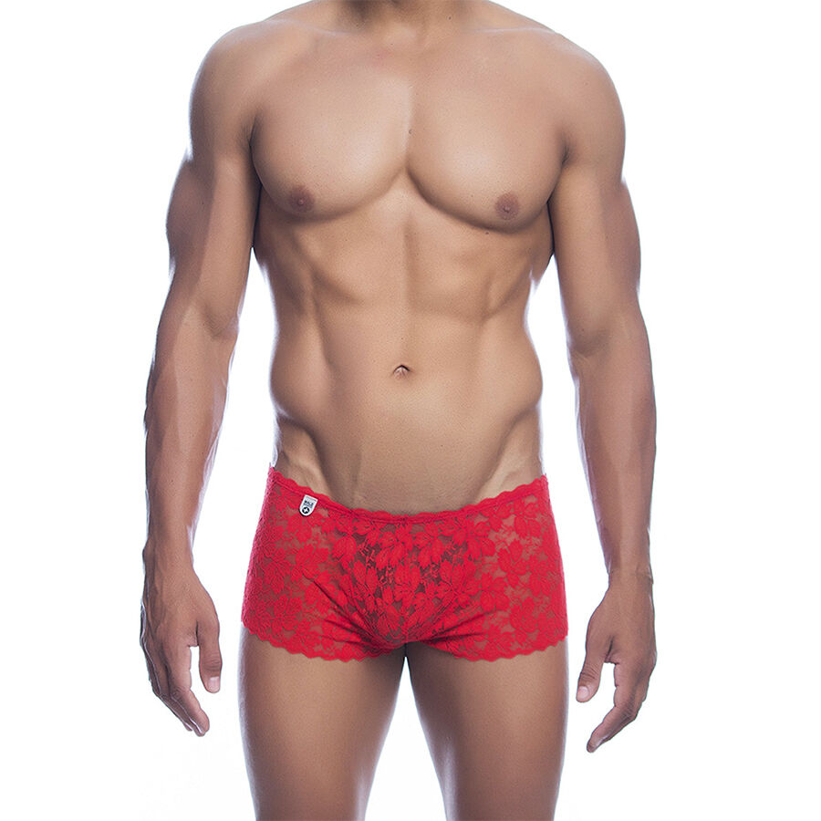 MOB - BOXER EN DENTELLE ROUGE TAILLE L/XL