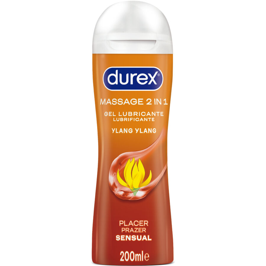 Durex Gel Lubrifiant de Massage Sensuel Ylang Ylang 200 ml - Éveillez vos Sens