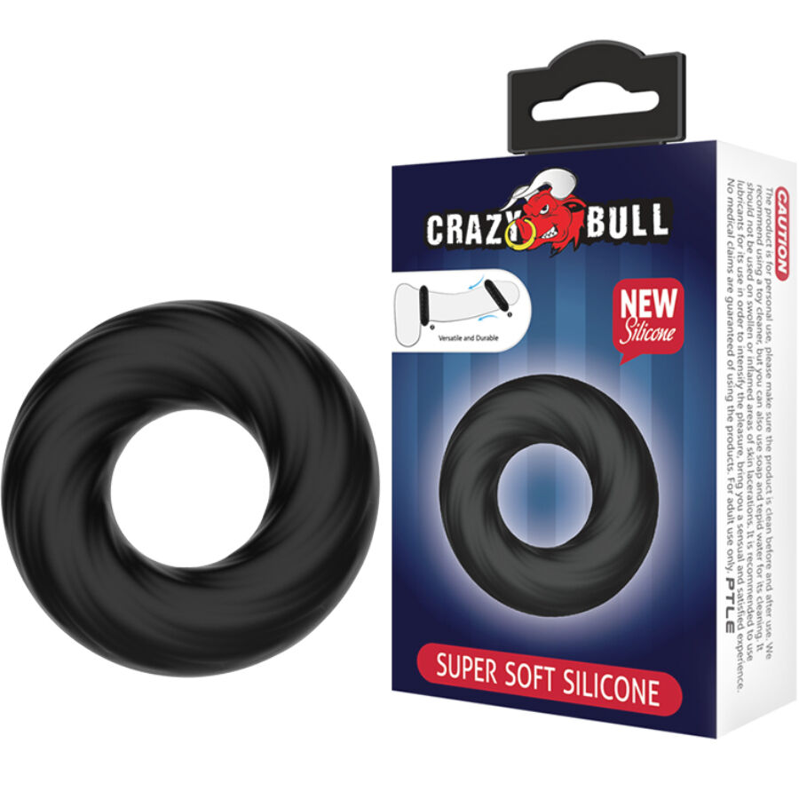 Bague en Silicone Spiral Crazy Bull : Plaisir et Contrôle Intime