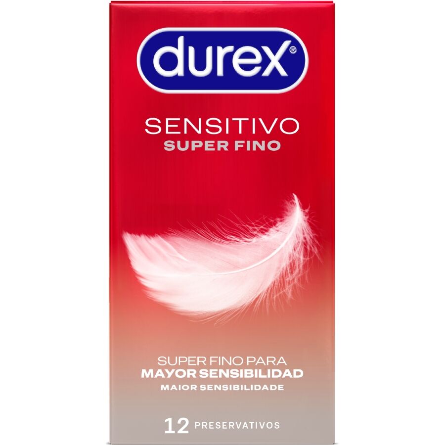 Préservatifs Durex Sensitive - Ultra-Fins pour une Sensation Maximale (12 unités)