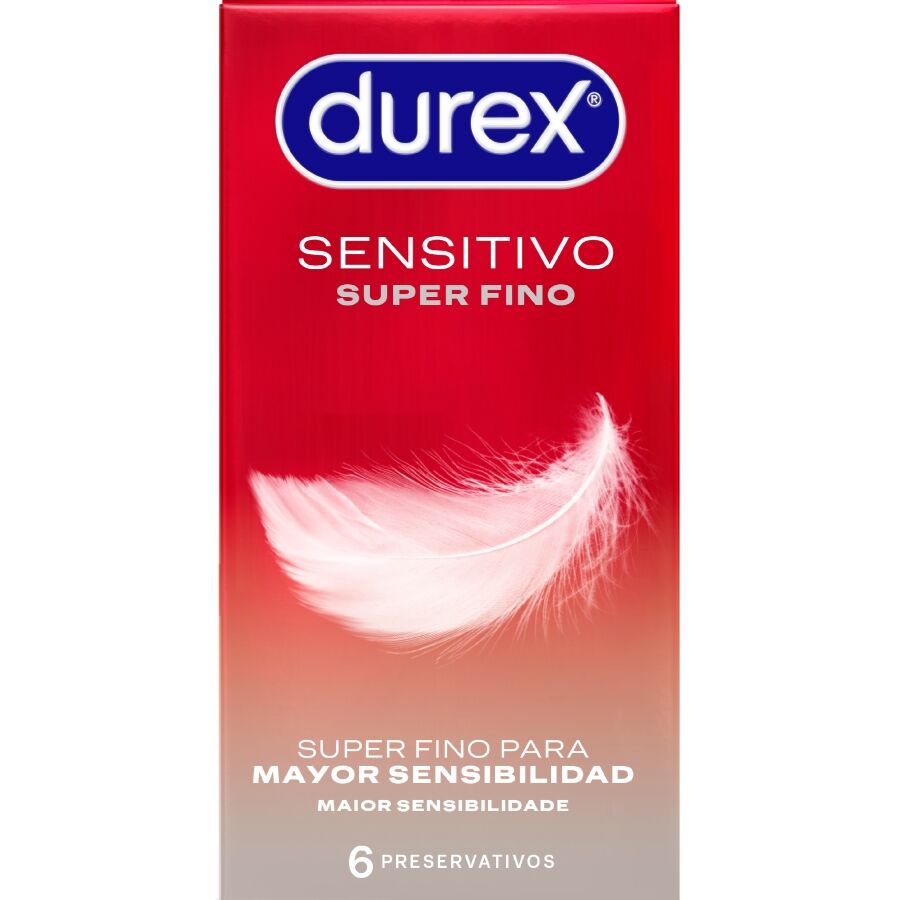 Durex Sensitive Total Contact - Préservatifs Ultra-Fins pour Plus de Sensations