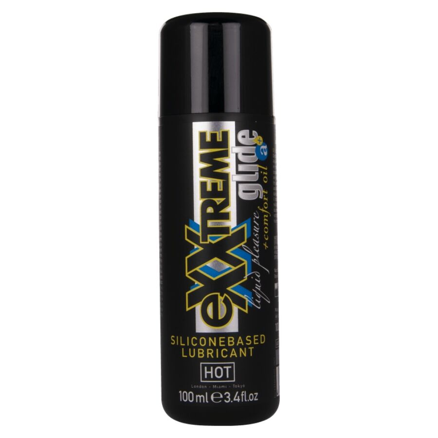 HOT - EXXTREME GLIDE LUBRIFIANT À BASE DE SILICONE + HUILE DE CONFORT A+ 100 ML