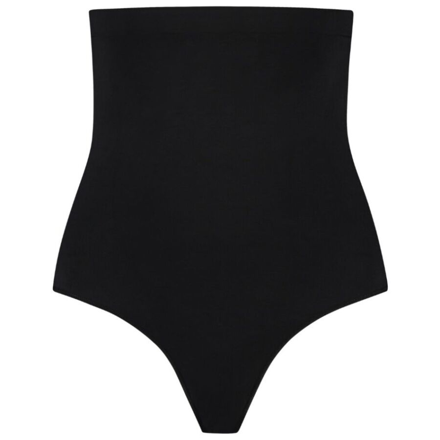 BYE-BRA - TANGA DE TALLE ALTO SIN COSTURAS NEGRO TALLA MCOSTURAS NEGRO TALLA M