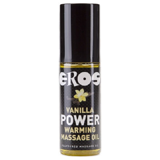 Huile de Massage Comestible Eros Power Warming à la Vanille - 100 ml