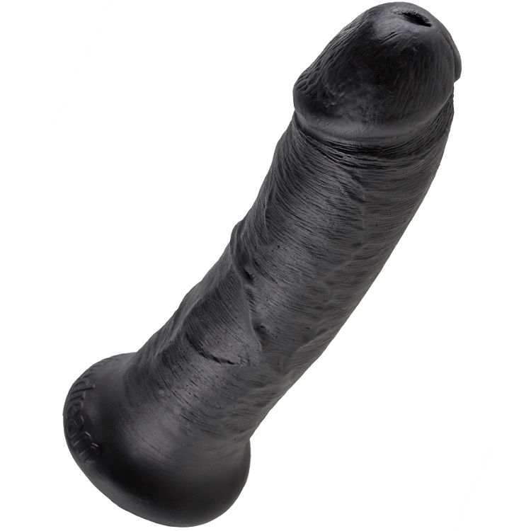 Gode Réaliste KING COCK Noir 20,3 cm avec Ventouse Puissante