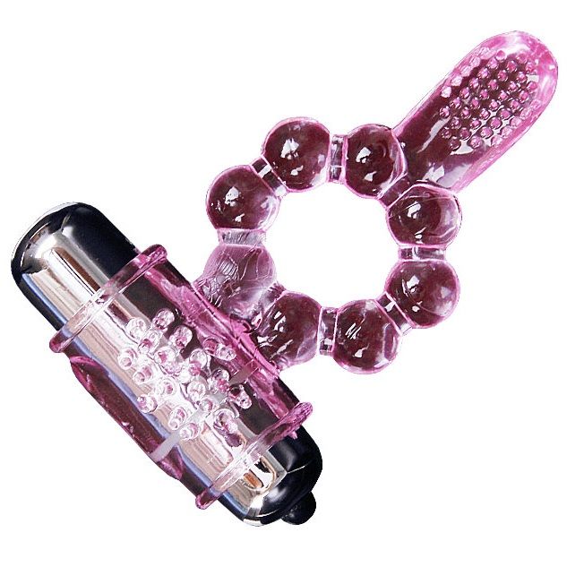 Anneau Vibrant en Silicone Rose avec 10 Rythmes de Stimulation