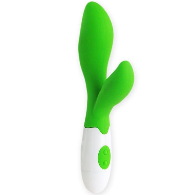 Vibromasseur Owen Flirtation en Silicone Vert - Stimulation Irrésistible