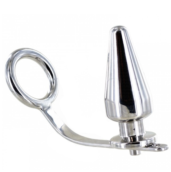 Cockring en Acier avec Plug Anal - Plaisir Ultime et Stimulation