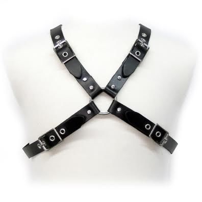 Harnais en Cuir Noir pour Hommes - Élégance et Confort en BDSM