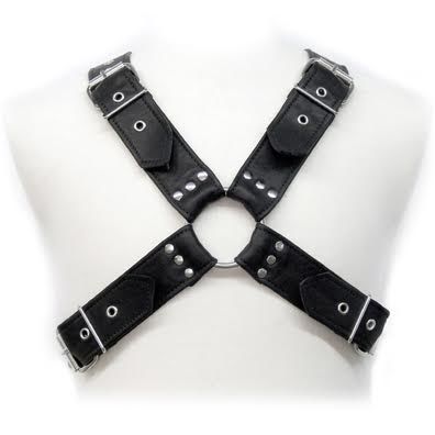 Harnais en Cuir Ajustable pour BDSM - Pour une Domination Élégante
