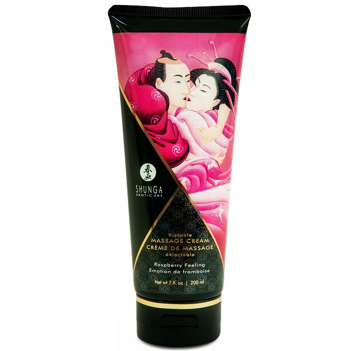 Crème de Massage Framboise Shunga 200 ml - Sensualité et Douceur