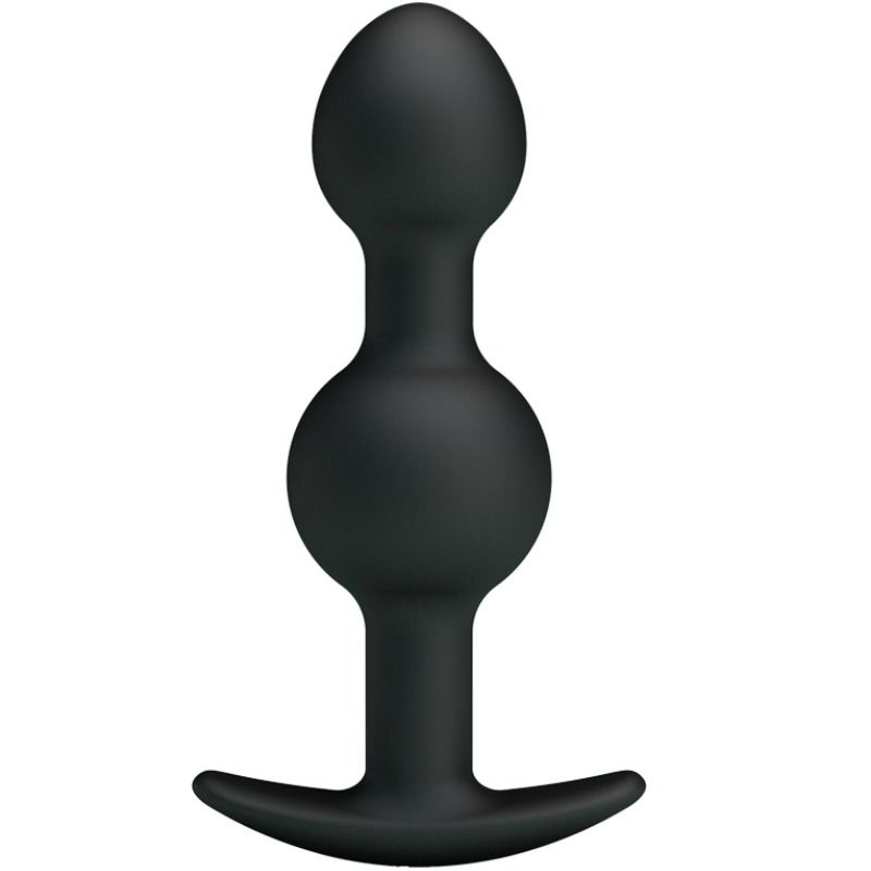 Balles Anales en Silicone Noir pour Stimulation Intense - 10.3 cm