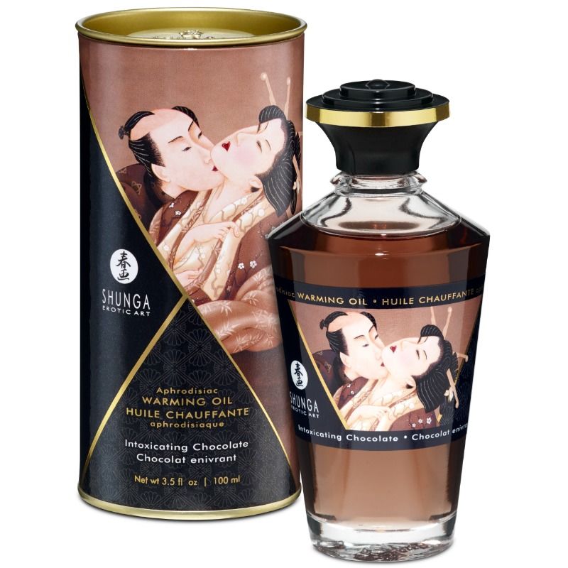 Huile de Massage Chaleur Chocolat - Sensation Aphrodisiaque 100 ml