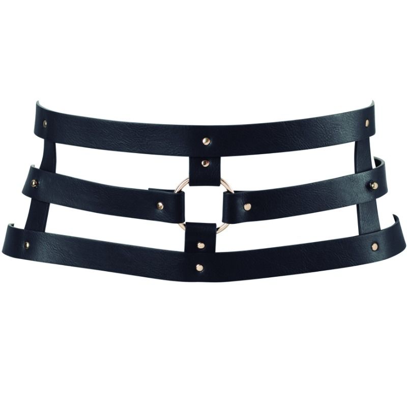 Ceinture Labyrinthe Indiscrète avec Bracelet Noir - Double Usage Sensuel