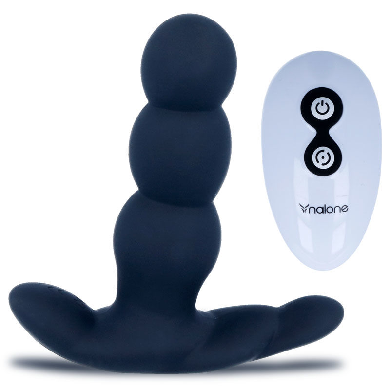 Vibromasseur Anal Pearl Noir avec Télécommande - 14 Modes de Plaisir